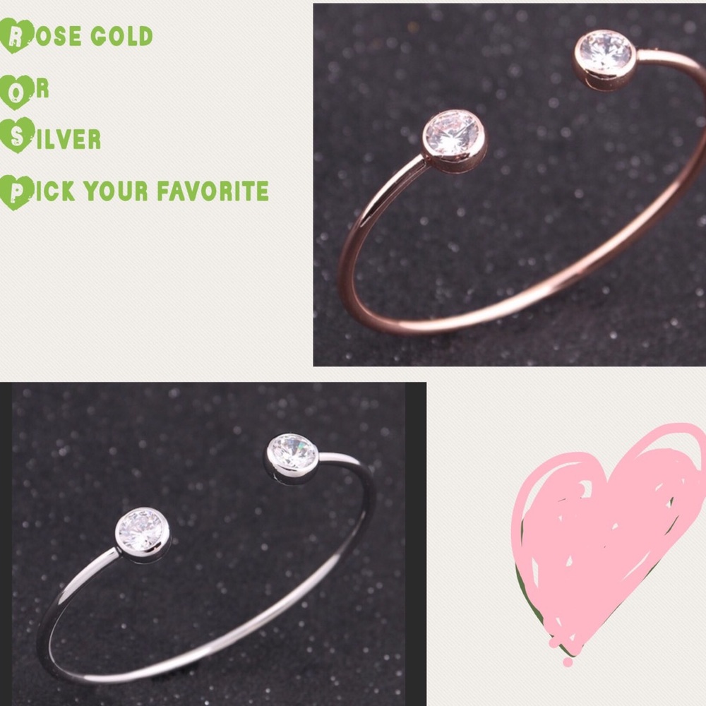 HotROSE GOLD crystal bracelet - Picture 2 of 7